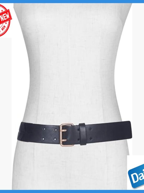 1.5 Inch Lacing Leather Belt with Double Prong Buckle Adjustable Sizing main image 4
